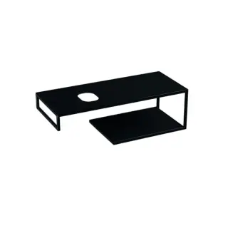 Kerasan Louise Консоль под раковину 120x50 см, подвесная с полкой, цвет: Nero matt 9322k3