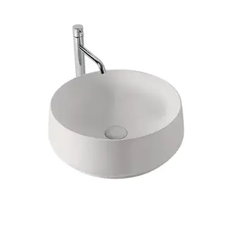 Kerasan F10 Раковина чаша d43x16h см, без перелива и отверстия под смеситель, цвет: Grigio matt 460459