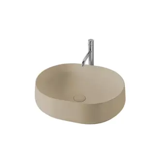 Kerasan F10 Раковина чаша 56x44x15,5h см без перелива и отверстия под смеситель, цвет: Nocciola matt 460581