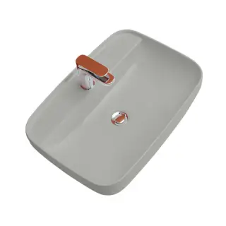 Kerasan Tribeca Раковина чаша 60x43x15h см, с 1 отверстием под смеситель, цвет: Grigio matt 514059*1 Grigio matt