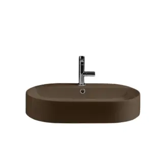 Kerasan Ciotola Раковина чаша 65x40x12h см, с 1 отвер. под смеситель и переливом, цвет: Bruno matt 028588 Bruno matt *1