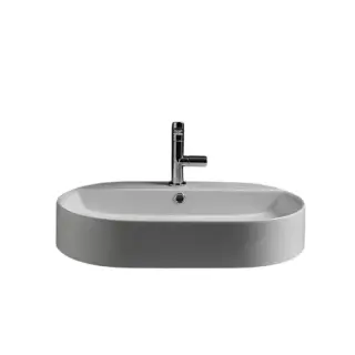 Kerasan Ciotola Раковина чаша 65x40x12h см, с 1 отвер. под смеситель и переливом, цвет: Bianco matt 028530 Bianco matt *1