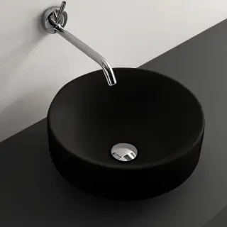 Kerasan Cento Раковина чаша d35x18h см, без перелива, цвет: Nero matt 355831