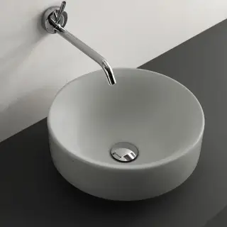 Kerasan Cento Раковина чаша d45x18h см, без перелива, цвет: Grigio matt 355759 Grigio matt *0