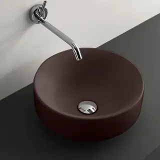 Kerasan Cento Раковина чаша d35x18h см, без перелива, цвет: Borgogna matt 355875