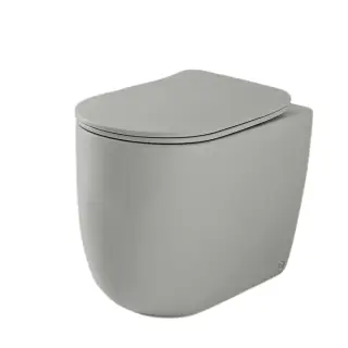 Kerasan Nolita Унитаз приставной 55x35 см, безодобковый, смыв торнадо, цвет: Grigio matt 531959