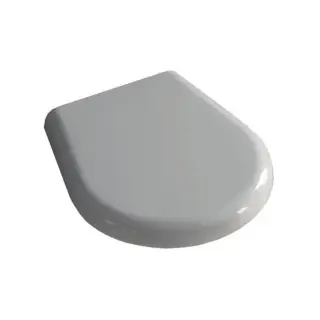 Kerasan K09 Крышка-сиденье для унитаза, с микролифтом, крепление хром, цвет: Bianco 367401bi/cr