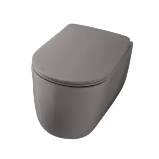 Kerasan Nolita Унитаз подвесной 55x35 см, безободковый, с креплением, цвет: Ferro matt 531489