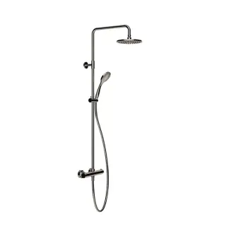 Gessi Emporio Shower Душевая стойка: термостат, верхний душ, лейка,шланг, цвет: finox brushed nickel 35181#149