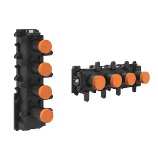 Gessi Встраиваемая часть для термостата на 3 независимых потребителя, цвет: chrome 09266#031