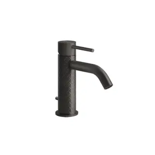 Gessi 316 Intreccio Смеситель для раковины с донным клапаном однорычажный, цвет: black metal brushed 54101#707