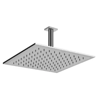 Gessi Emporio Shower Верхний душ 30x30 см 1 вид струи, кронштейн потолочный 26,3 см, цвет: chrome 47362#031
