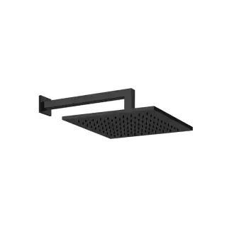 Gessi Emporio Shower Верхний душ 30x30 см 1 вид струи, кронштейн настенный 34 см, цвет: matte black 47368#299
