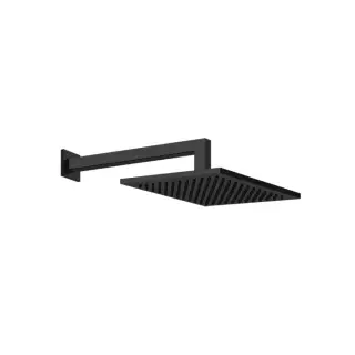 Gessi Emporio Shower Верхний душ 20x20 см 1 вид струи, кронштейн настенный 34 см, цвет: matte black 47376#299