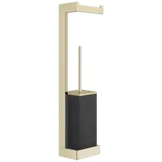 Gessi Inverso/Rettangolo Стойка подвесная - ершик, держатель бумаги, цвет: brushed brass PVD 20868#727