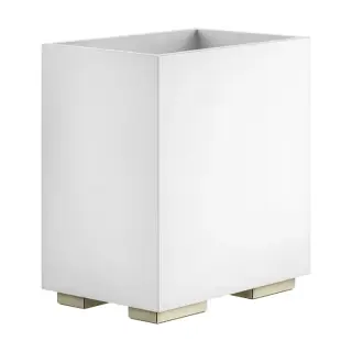 Gessi Inverso/Rettangolo Корзина для мусора без крышки напол., белая, цвет: warm bronze brushed PVD 20990#726