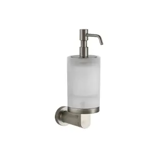Gessi Emporio Дозатор для жидкого мыла, подвесной, стеклянная колба, цвет: finox brushed nickel 38815#149