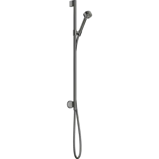 Axor One Душевой гарнитур: лейка 1 вид струи EcoSmart, штанга 96 см, цвет: полированный черный хром 48791330