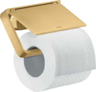 Axor Universal Держатель для туалетной бумаги с крышкой подвесной, латунь, цвет: шлифованное золото 42836250