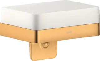 Axor Universal Дозатор для жидкого мыла с полочкой, подвесной, латунь, цвет: шлифованное золото 42819250