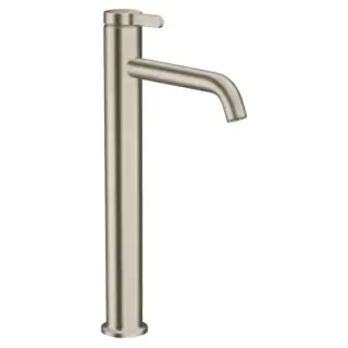 Axor One Смеситель для раковины высокий на 1 отверстие с донным клапаном, цвет: шлифованный никель 48002820