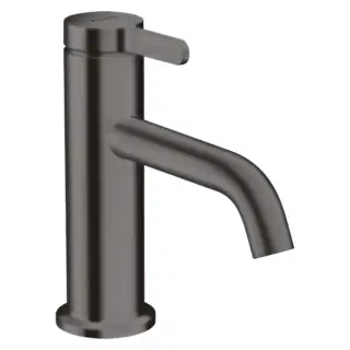 Axor One Смеситель для раковины на 1 отверстие с донным клапаном, цвет: шлифованный черный хром 48001340