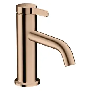 Axor One Смеситель для раковины на 1 отверстие с донным клапаном, цвет: полированное розовое золото 48001300