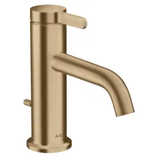 Axor One Смеситель для раковины на 1 отверстие с донным клапаном, цвет: шлифованная бронза 48000140