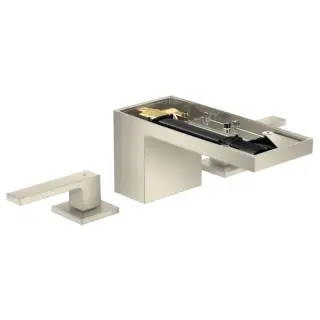 Axor MyEdition Смеситель для раковины на 3 отверстия с донным клапаном, цвет: шлифованный никель 47052820