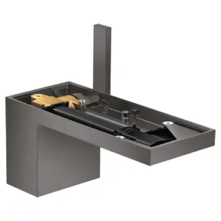 Axor MyEdition Смеситель для раковины на 1 отверстие с донным клап., цвет: шлифованный черный хром 47012340