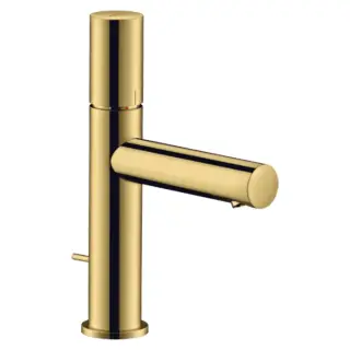 Axor Uno Смеситель для раковины на 1 отверстие с донным клапаном, цвет: полированное золото 45001990