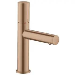 Axor Uno Смеситель для раковины на 1 отверстие с донным клапаном, цвет: шлифованное розовое золото 45002310