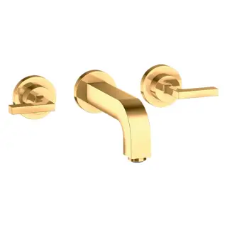 Axor Citterio Смеситель для раковины встраиваемый внеш. часть, с дон. клап., цвет: шлифован. золото 39315990