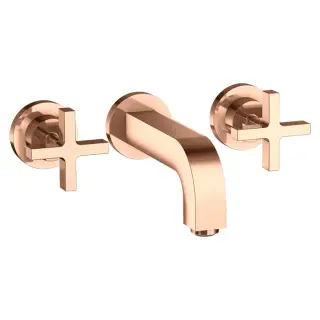 Axor Citterio Смеситель для раковины встраиваемый внешняя часть, с д/к, цвет: полир. красное золото 39313300