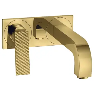 Axor Citterio Смеситель для раковины встраиваемый внешняя часть, с д/к, цвет: шлифованное золото 39171990