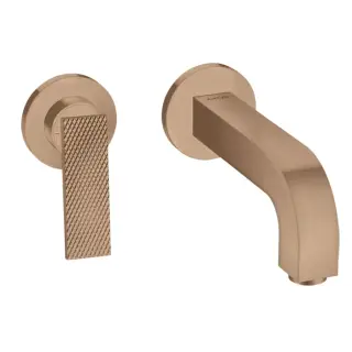 Axor Citterio Смеситель для раковины встраиваемый, внешняя часть, с д/к, цвет: шлиф. красное золото 39181310