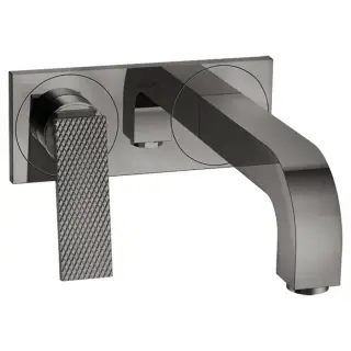 Axor Citterio Смеситель для раковины встраиваемый, внешняя часть, с д/к, цвет: полир. черный хром 39171330