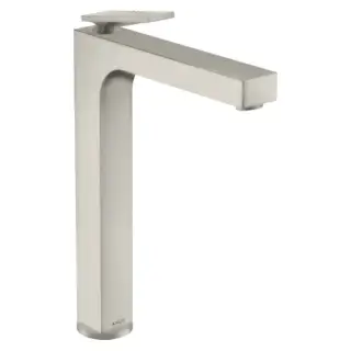 Axor Citterio Смеситель для раковины высокий на 1 отверстие с донным клап., цвет: нержавеющая сталь 39151800