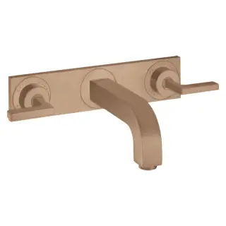 Axor Citterio Смеситель для раковины встраиваемый внешняя часть, с д/к, цвет: шлиф. красное золото 39148310