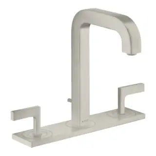 Axor Citterio Смеситель для раковины на 3 отверстия с донным клапаном, цвет: нержавеющая сталь 39136800