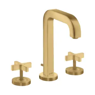 Axor Citterio Смеситель для раковины на 3 отверстия с донным клапаном, цвет: шлифованное золото 39133250