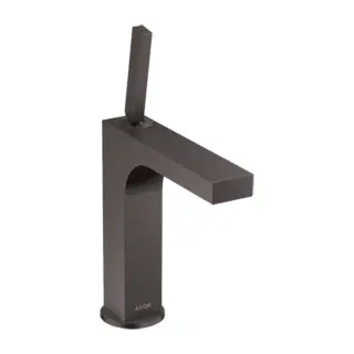 Axor Citterio Смеситель для раковины на 1 отверстие с донным клапаном, цвет: шлифованный черный хром 39032340