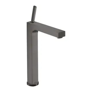 Axor Citterio Смеситель для раковины высокий на 1 отверстие с д/к, цвет: шлифованный черный хром 39020340