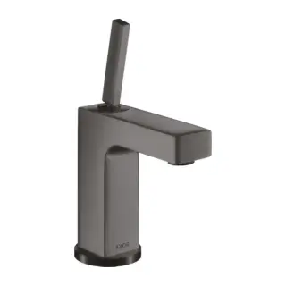 Axor Citterio Смеситель для раковины на 1 отверстие с донным клапаном, цвет: шлифованный черный хром 39010340