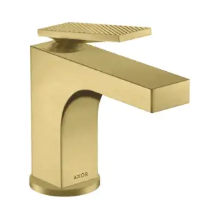 Axor Citterio Смеситель для раковины на 1 отверстие с донным клапаном, цвет: шлифованная латунь 39001950
