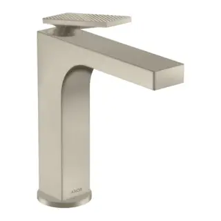 Axor Citterio Смеситель для раковины на 1 отверстие с донным клапаном, цвет: шлифованный никель 39071820