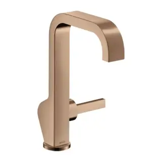 Axor Citterio Смеситель для раковины высокий на 1 отверстие с д/к, цвет: полированное розовое золото 39037300