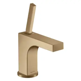 Axor Citterio Смеситель для раковины на 1 отверстие с донным клапаном, цвет: шлифованная бронза 39035140