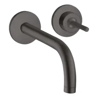 Axor Uno Смеситель для раковины встраиваемый внеш. часть, с дон. клап., цвет: шлифован. черный хром 38113340