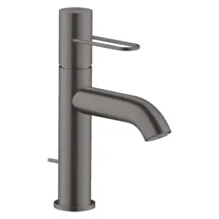 Axor Uno Смеситель для раковины на 1 отверстие с донным клапаном, цвет: шлифованный черный хром 38023340